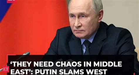 Vladimir Putin Russian Prez Putin Slams West Over Israel Hamas War