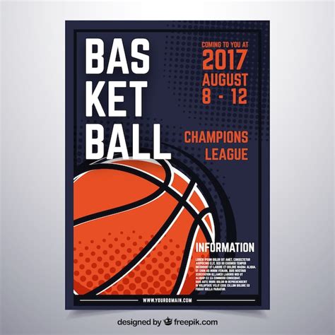 Basketball poster design | Free Vector