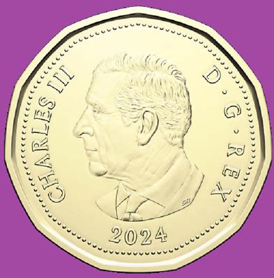 2024 Canada One Dollar Loonie Coin King Charles III Mint UNC 1 Loon