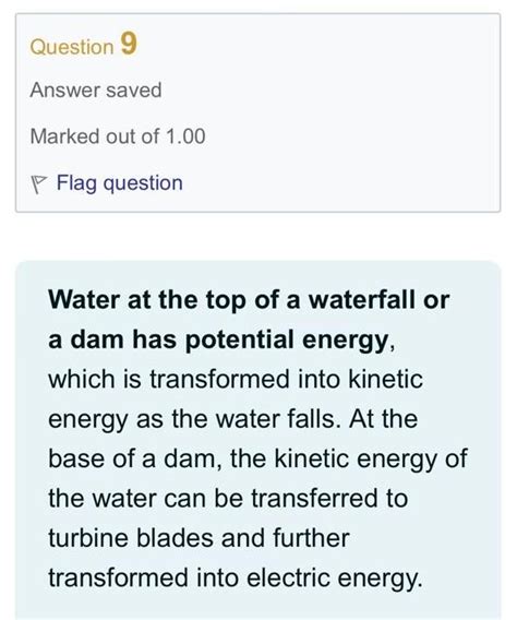 Solved Water at the top of a waterfall or a dam has | Chegg.com