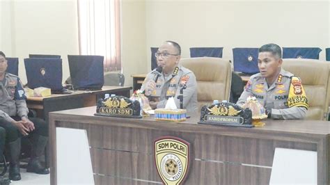 Biro SDM Polda Sulsel Gelar Pembinaan Rutin Triwulan IV T A 2023