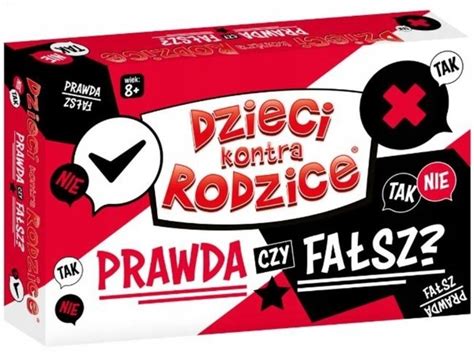 Gra Dzieci kontra Rodzice Prawda czy Fałsz Stan nowy 17 95 zł