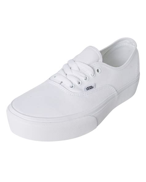 Vans Womens Authentic Platform Shoe True White Surfstitch