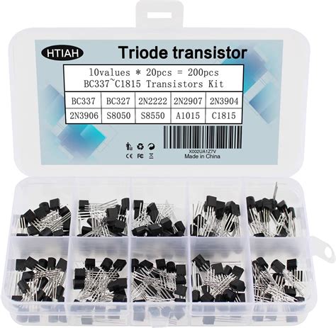 200 PCS Transistor Assortment Kit Yetaida Power General Purpose