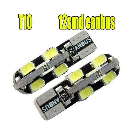 Pcs Lm Canbus No Error T W W Smd Led Light Bulb