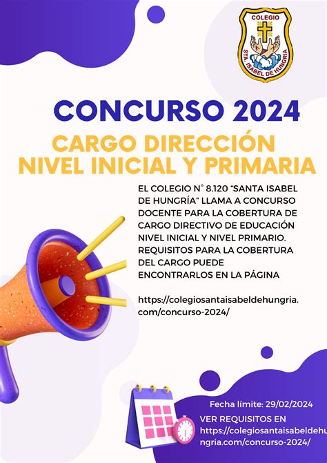 CONCURSO 2024 COLEGIO SANTA ISABEL DE HUNGRIA