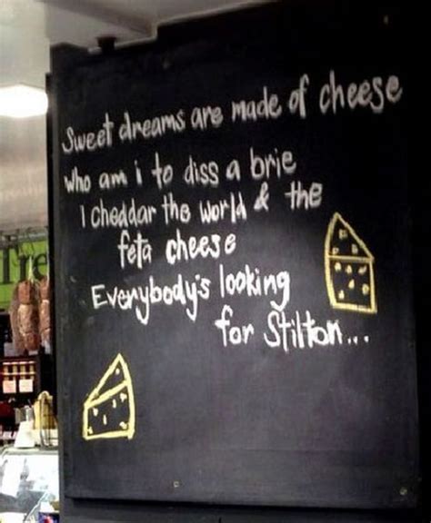 Creative Cheese Chalkboard Quote Art Cheese Creative