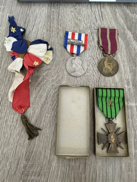 Lot De Medaille Militaire Ancienne Chemin De Fer Locomotive