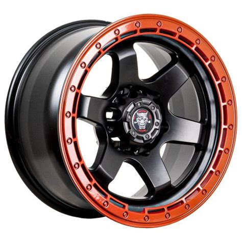 LLanta Aro 17X9 6X139 7 Et0 REW Jt168 7 Matt Black Red Line Set 4