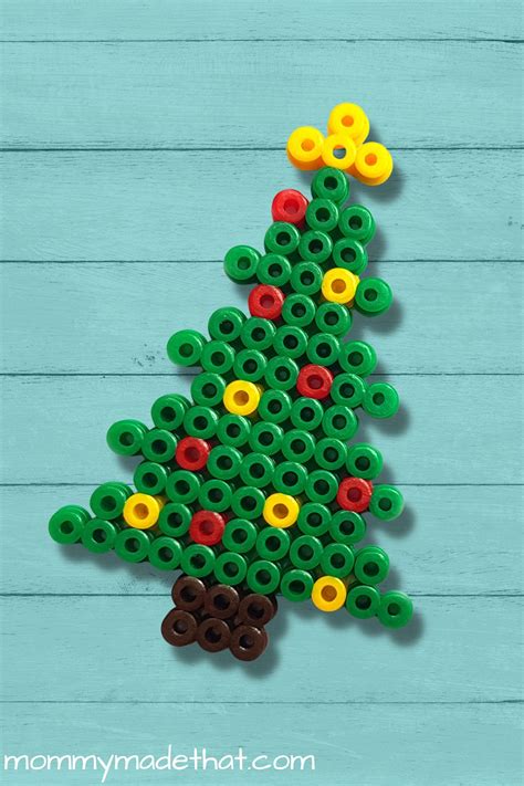 Cute Christmas Perler Bead Patterns (Free Printable!)