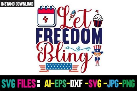 Let Freedom Bling Svg Cut File Graphic By Creativecraft · Creative Fabrica