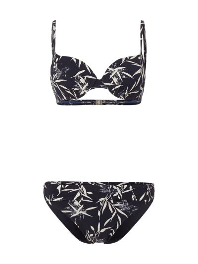 Marc O Polo Bikini mit Blättermuster dunkelblau online kaufen