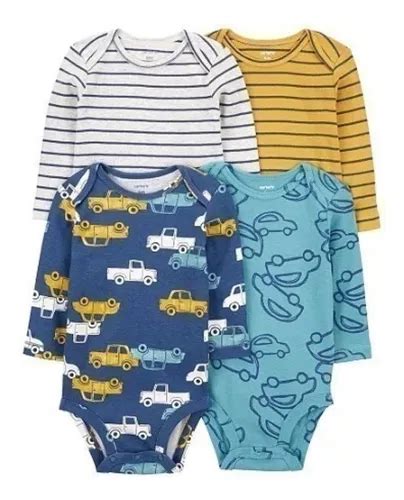 Carters Kit Body Carters Manga Longa Menino Frete Gr Tis