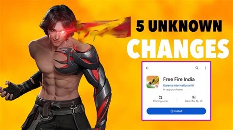 TOP 5 UNKNOWN CHANGES AFTER FREE FIRE UNBAN MS DHONI CHARACTER THALA