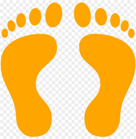 Colored Footprint Clipart