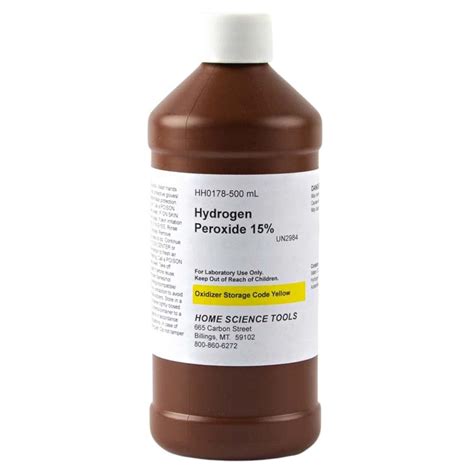 Hydrogen Peroxide 500 Ml 15 Solution Hst