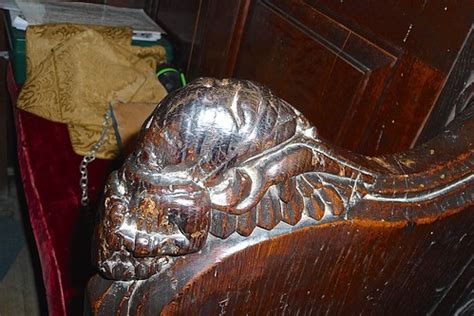 Ashford Kent St Mary The Virgin Wood Carving Of A Bench Flickr