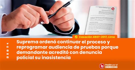 Corte Suprema Ordenó Continuar El Proceso Y Reprogramar Audiencia De