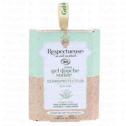 RESPECTUEUSE Gel Douche Solide Dermoprotecteur Bio 75g Parapharmacie