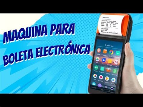 Maquina Para Boletas Electronicas Del SII YouTube