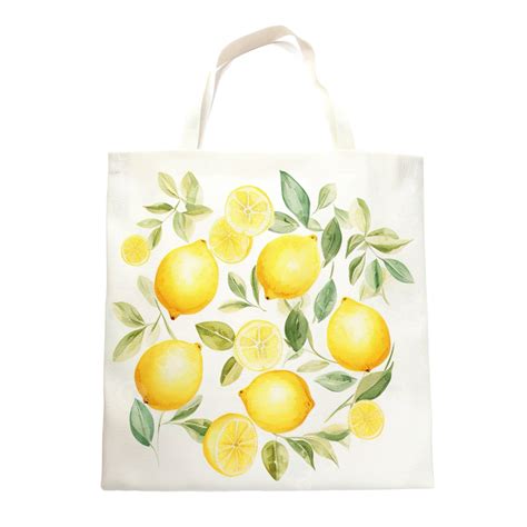 Lindo Dulce Pastel Eco Amigable Reutilizable Limones Frescos Bolsa De