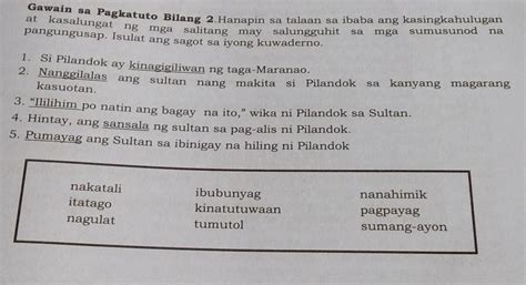 Pakilagay Po Yung KASINGKAHULUGAN At KASALUNGAT Brainly Ph