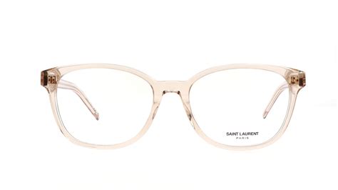 Lunettes De Vue Saint Laurent SL M Nude Transparent En Stock Prix