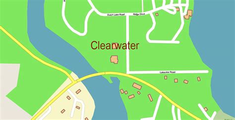 Clearwater Area British Columbia Canada PDF Vector Map Exact High ...