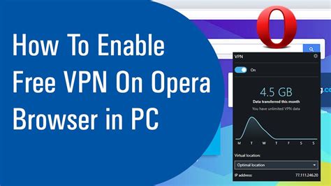 How To Enable Free Vpn On Opera Browser In Pc Youtube