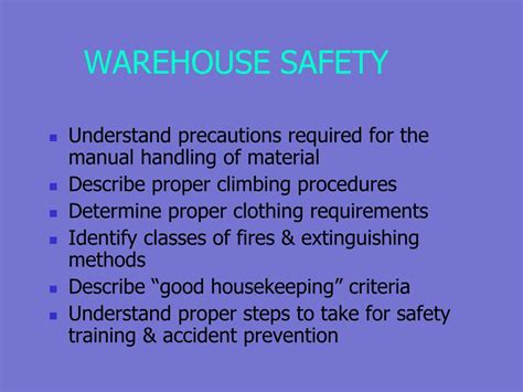 Ppt Warehouse Safety Powerpoint Presentation Free Download Id6822059