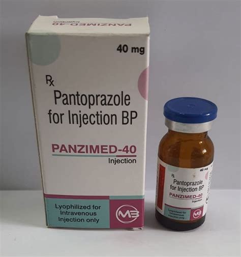 Panzimed 40 Pantoprazole Injection Bp At Rs 4998piece Pantoprazole