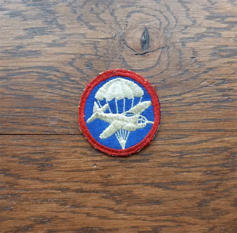 US WW2 INSIGNE PATCH OFFICIER US AIRBORNE PARA GLIDER Terrain Original