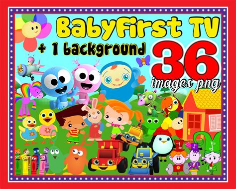 36 Babyfirst Tv Birthday Party Png Googoo 123 Race And Etsy