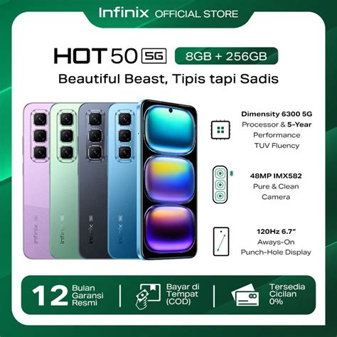 Jual Infinix Hot G GB Up To GB Extended RAM Helio D Inch Hz MP