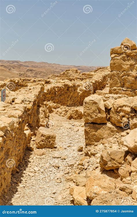 Masada Ruins In Southern Judean Desert In Israel Editorial Stock Image