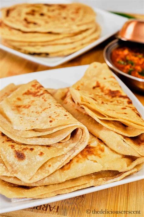 Paratha Indian Flatbread The Delicious Crescent