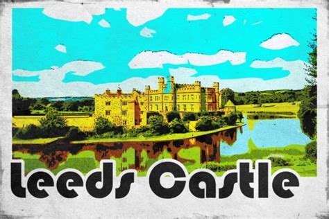 Leeds Castle Europe Postcard Graphic by Poster Boutique · Creative Fabrica