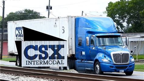 Csx Intermodal International Truck Spotting Youtube