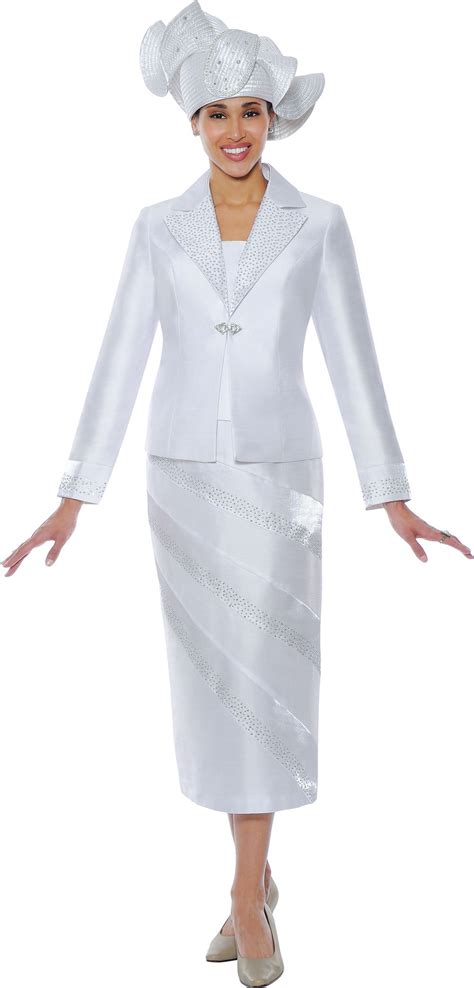 French Novelty GMI G4742 Womens Church Suit With Rhinestones