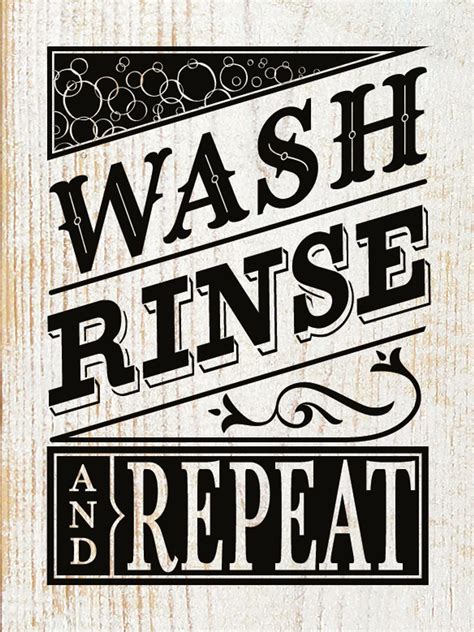 Wash Rinse Repeat Wood Farmhouse Signs With Sayings Sawdust City