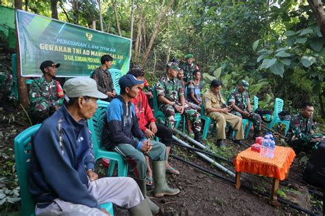 Dandim Sumbawa Peresmian Manunggal Air Sumur Bor Pipanisasi Tni