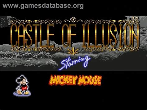 Castle Of Illusion Starring Mickey Mouse Sega Genesis Artwork