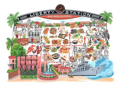 Liberty Station San Diego Fine Art Print, Drawn by San Diego Local ...