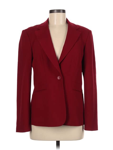 Talbots Wool Solid Red Burgundy Wool Blazer Size Off Thredup