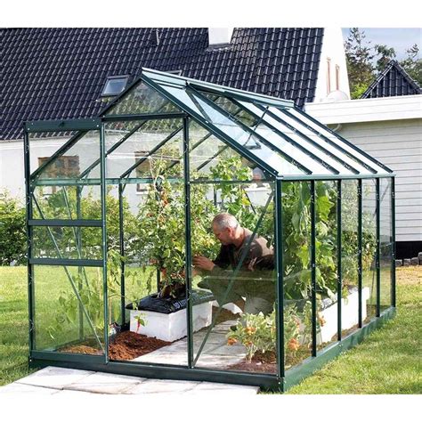 Shedswarehouse Vita Greenhouses Ft X Ft Value Green Metal