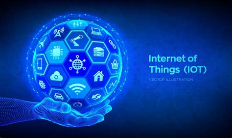 Premium Vector | IOT. Internet of things background