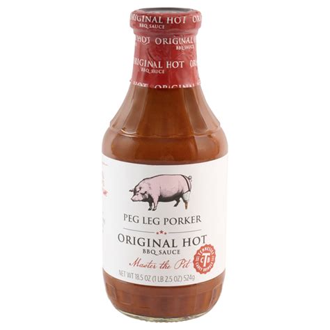 Peg Leg Porker Original Hot BBQ Sauce Products Lowes Foods To Go Local And Fresh Same Day