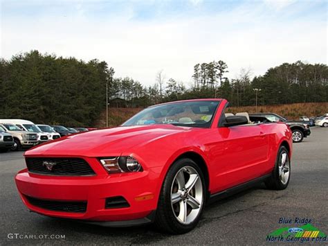 2011 Race Red Ford Mustang V6 Convertible 124305116 Photo 4