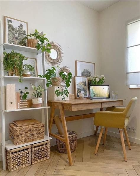 Pin By Yelis On Boho Modern Work Space Office Cozy Home Office