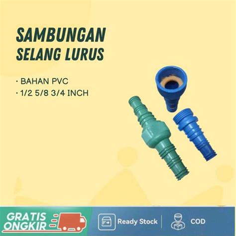 Sumber Jaya Sambungan Atau Konektor Selang Air Lurus Untuk Bervariasi